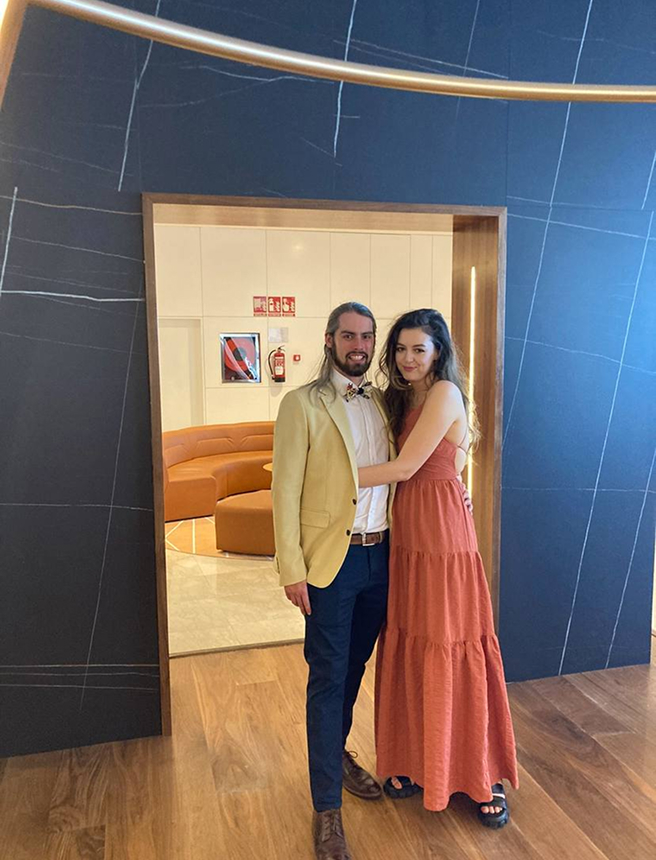 Image of the happy couple